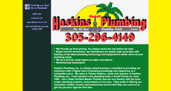 Desktop Screenshot of haskinsplumbing.com