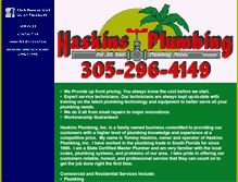 Tablet Screenshot of haskinsplumbing.com